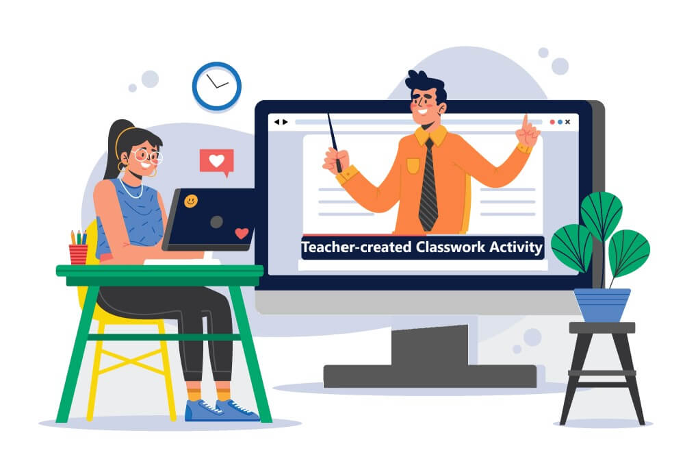 Teacher is always in control with Classwork.com