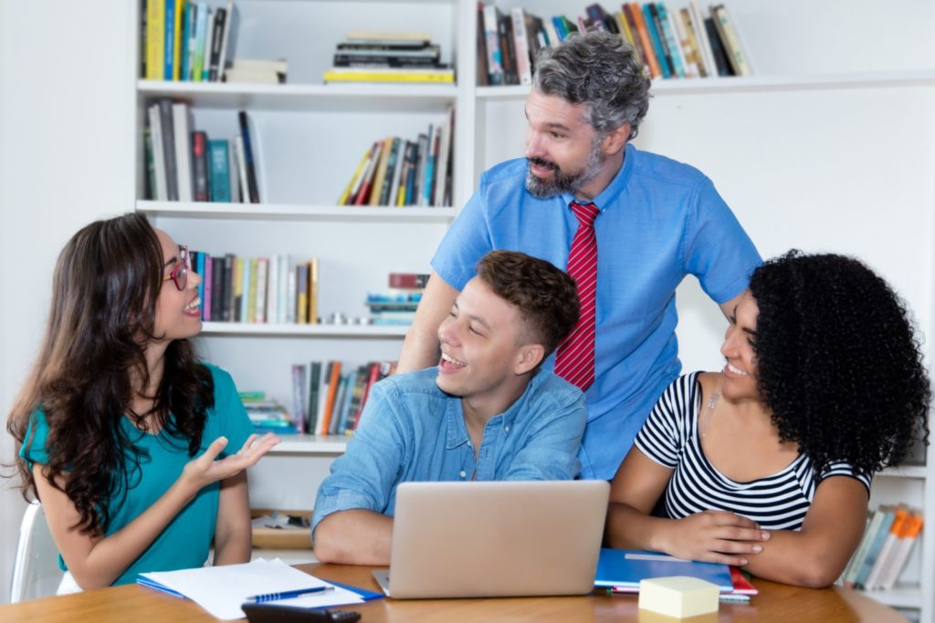 Teacher and Students in Classroom - TeacherMade