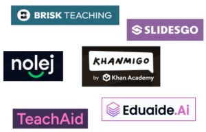 An array of different company logos.