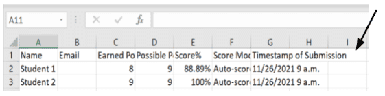 Open Student Scores in TeacherMade